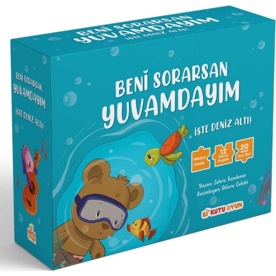 Beni Sorarsan Yuvamdayım - İşte Deniz Altı! - Kitap ve Yapboz Seti - Zehra Kandemir Diğer Fiyatı