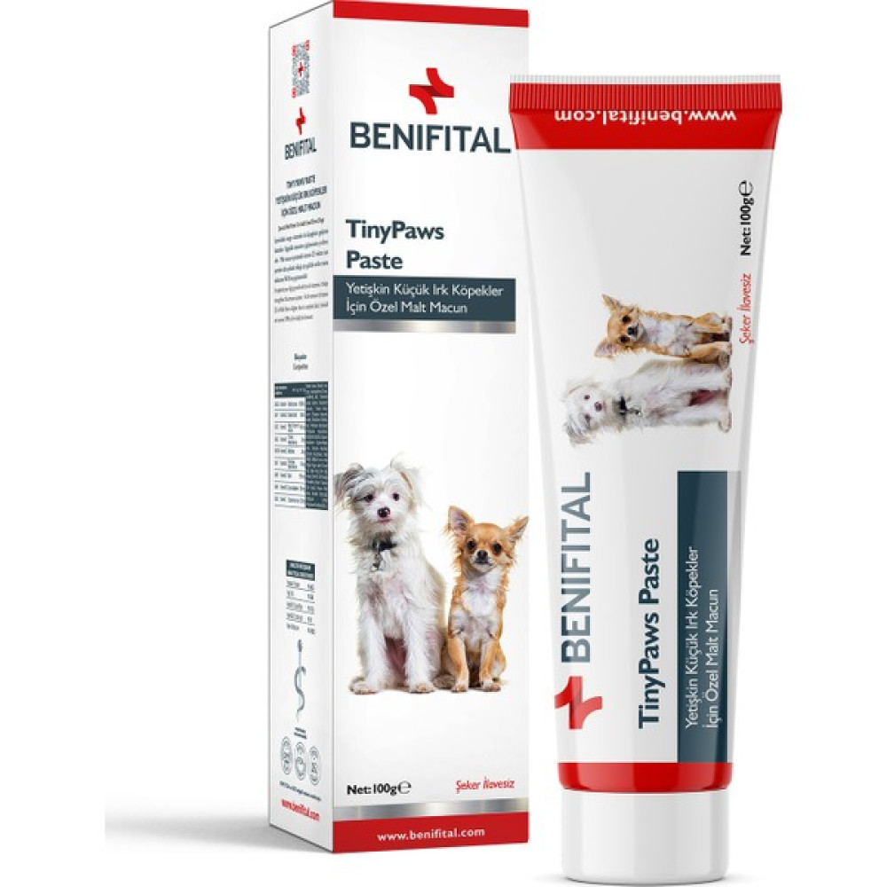 Benifital Yetişkin Küçük Irk Köpekler Için Şeker Ilavesiz Multivitamin ve Ödül Premium Malt Paste Evcil Hayvan Ürünleri Fiyatı