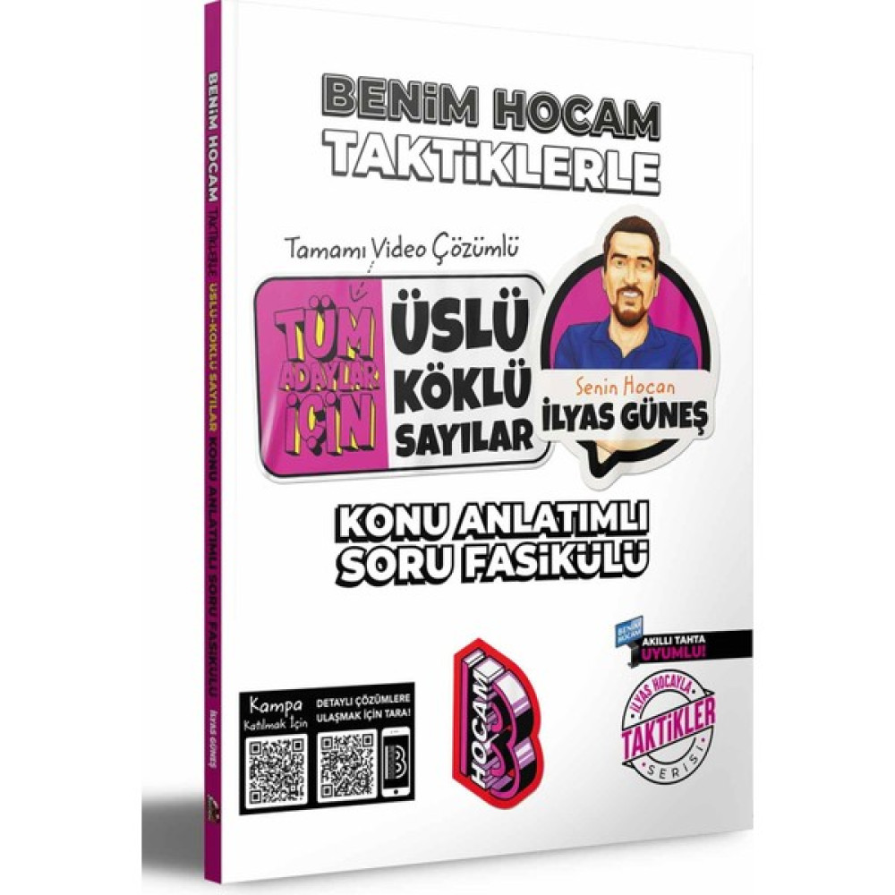 Benim Hocam 2022 Tüm Adaylar Için Taktiklerle Üslü - Köklü Sayılar Konu Anlatımlı Soru Fasikülü - İlyaş Güneş Kaynak Kitapları Fiyatı