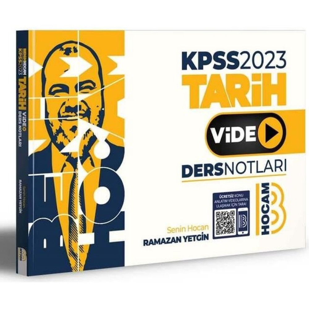 Benim Hocam KPSS 2023 Tarih Video Ders Notları - Ramazan Yetgin Kaynak Kitapları Fiyatı