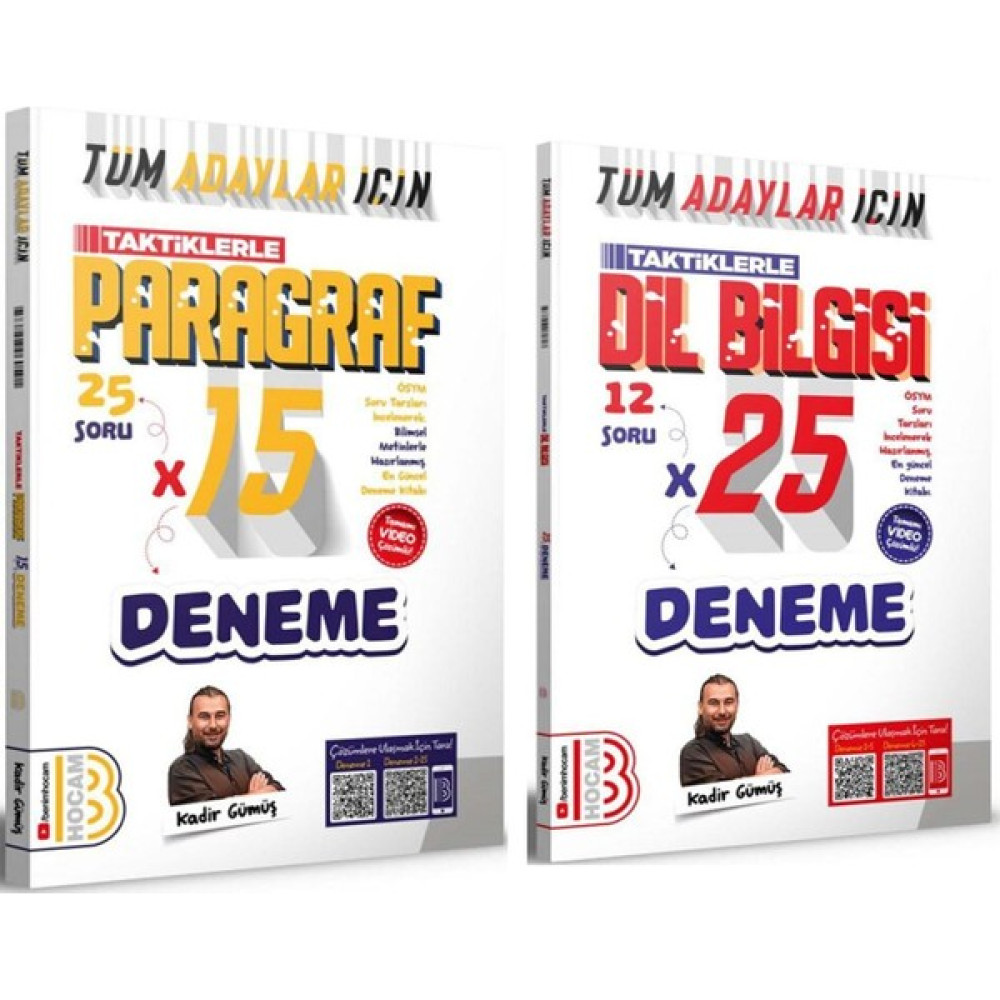 Benim Hocam Taktiklerle Dil Bilgisi ve Paragraf Deneme Seti 2 Kitap Temel Yeterlilik Testi (TYT) Fiyatı