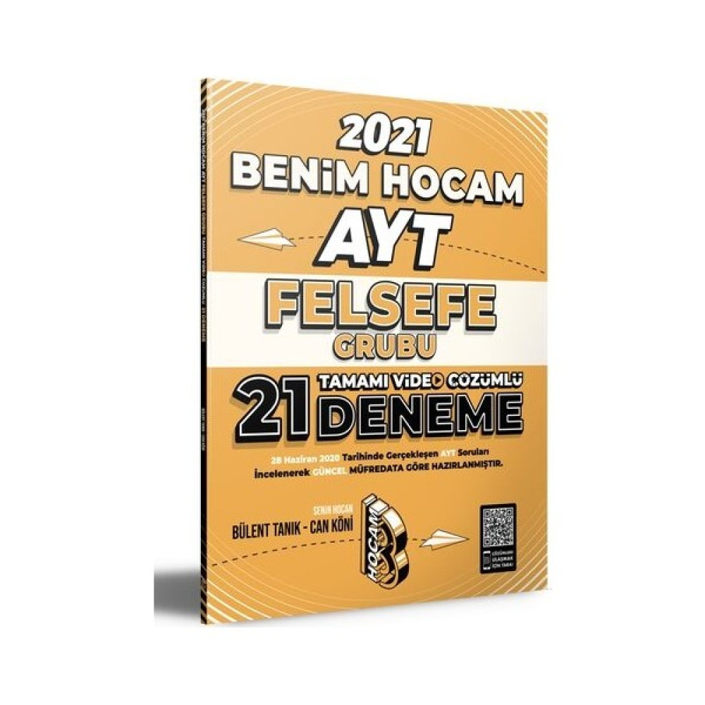 Benim Hocam Yayınları 2021 AYT Felsefe Tamamı Video Çözümlü 21 Deneme Sınavı - Can Köni Sosyal Bilgiler Fiyatı