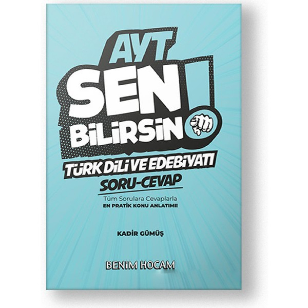 Benim Hocam Yayınları 2021 Ayt Sen Bilirsin Türk Dil.edebiyatı Soru Cevap Tüm Dersler Fiyatı