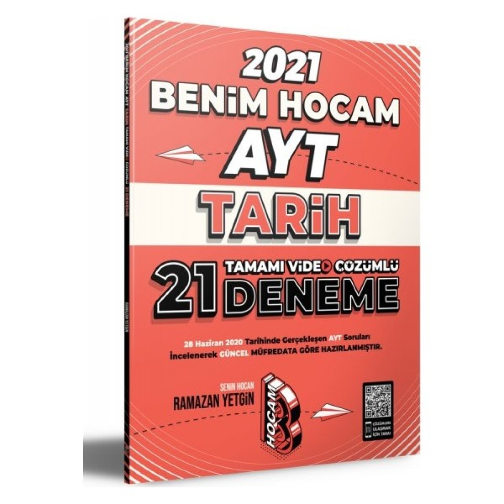 Benim Hocam Yayınları 2021 AYT Tarih Tamamı Video Çözümlü 21 Deneme Sınavı - Ramazan Yetgin Sosyal Bilgiler Fiyatı