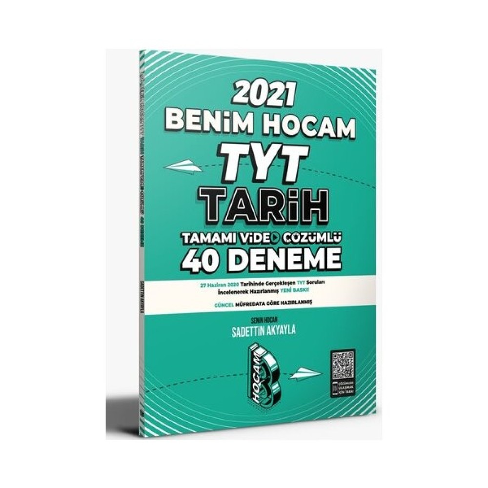 Benim Hocam Yayınları 2021 Tyt Tarih Tamamı Video Çözümlü 40 Deneme Sınavı - Sadettin Akyayla Sosyal Bilgiler Fiyatı