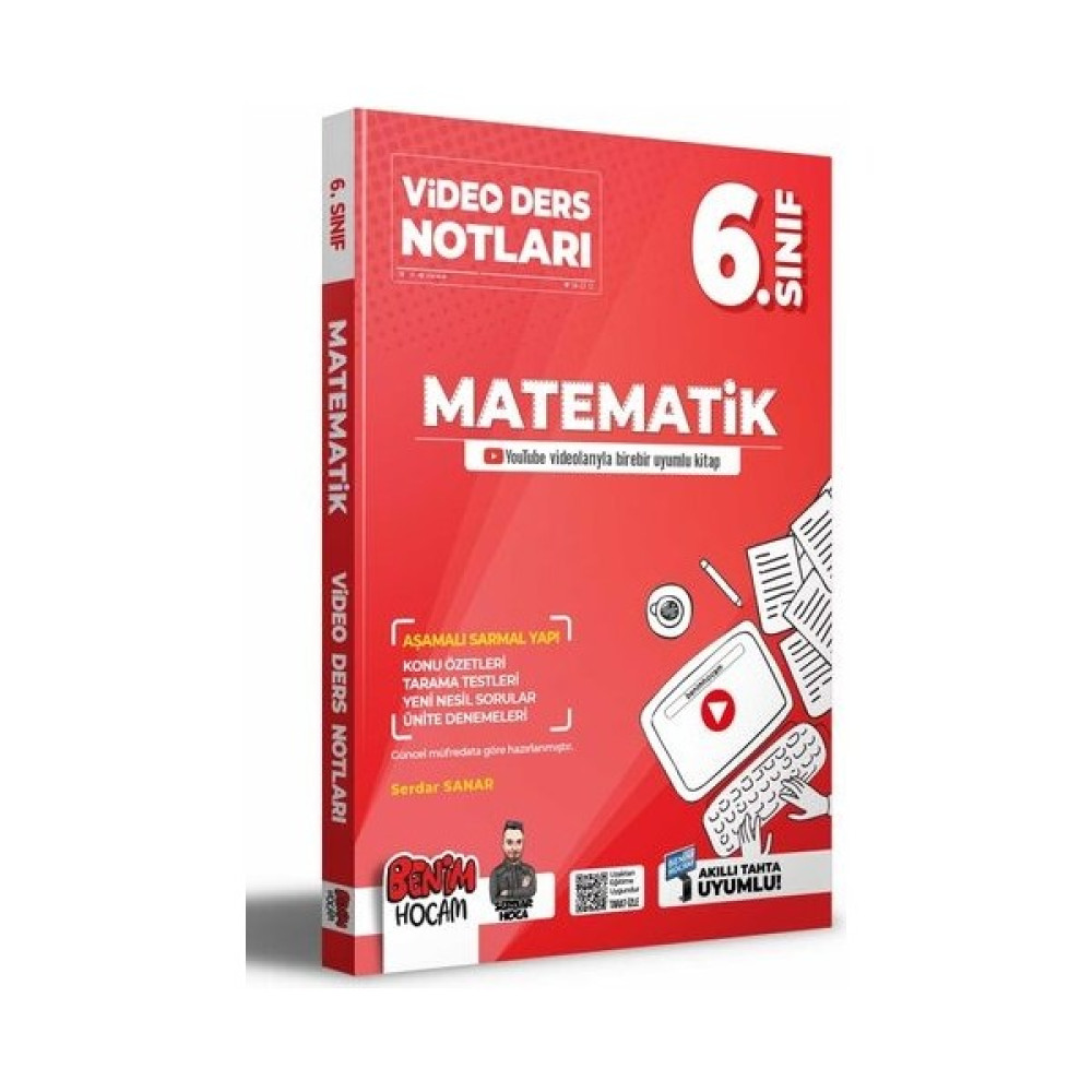Benim Hocam Yayınları 2022 6.sınıf Matematik Video Ders Notları (Konu Anlatımı) Matematik Fiyatı