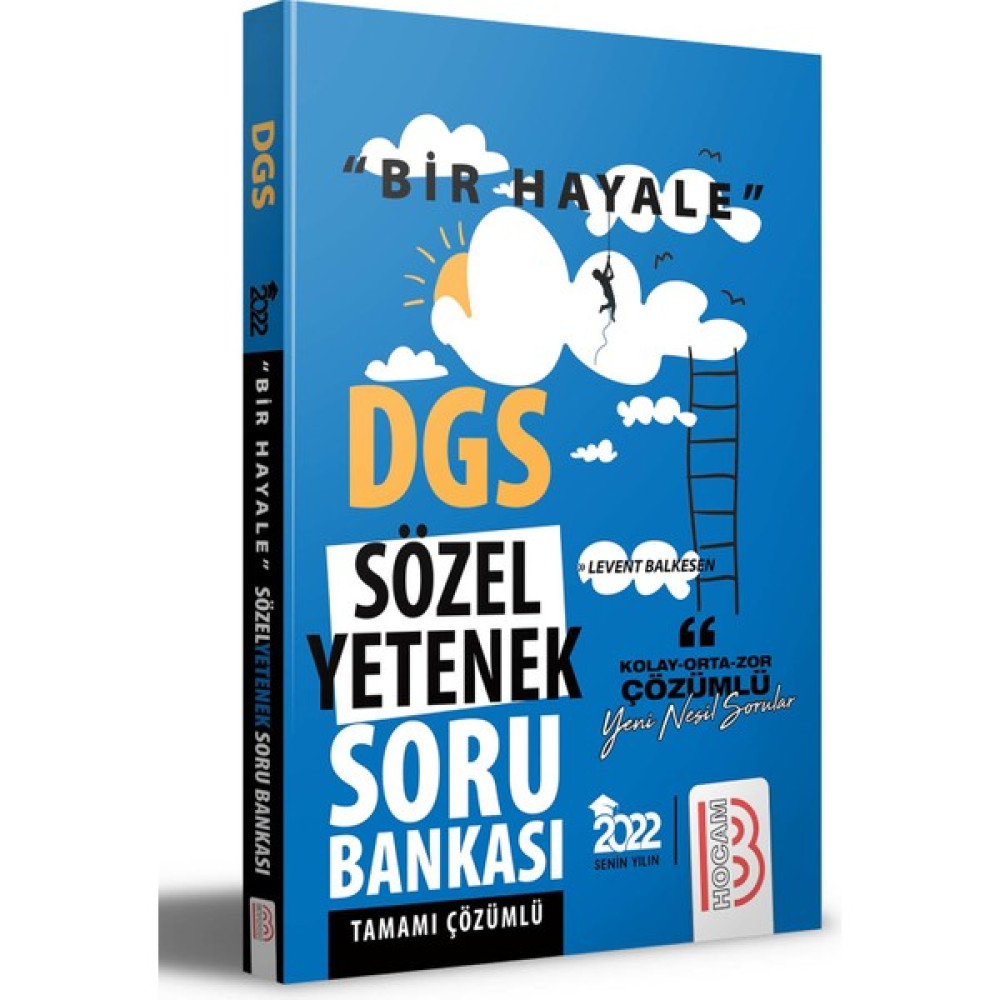 Benim Hocam Yayınları 2022 Bir Hayale Serisi DGS Sözel Yetenek Tamamı Çözümlü Soru Bankası ALES Fiyatı
