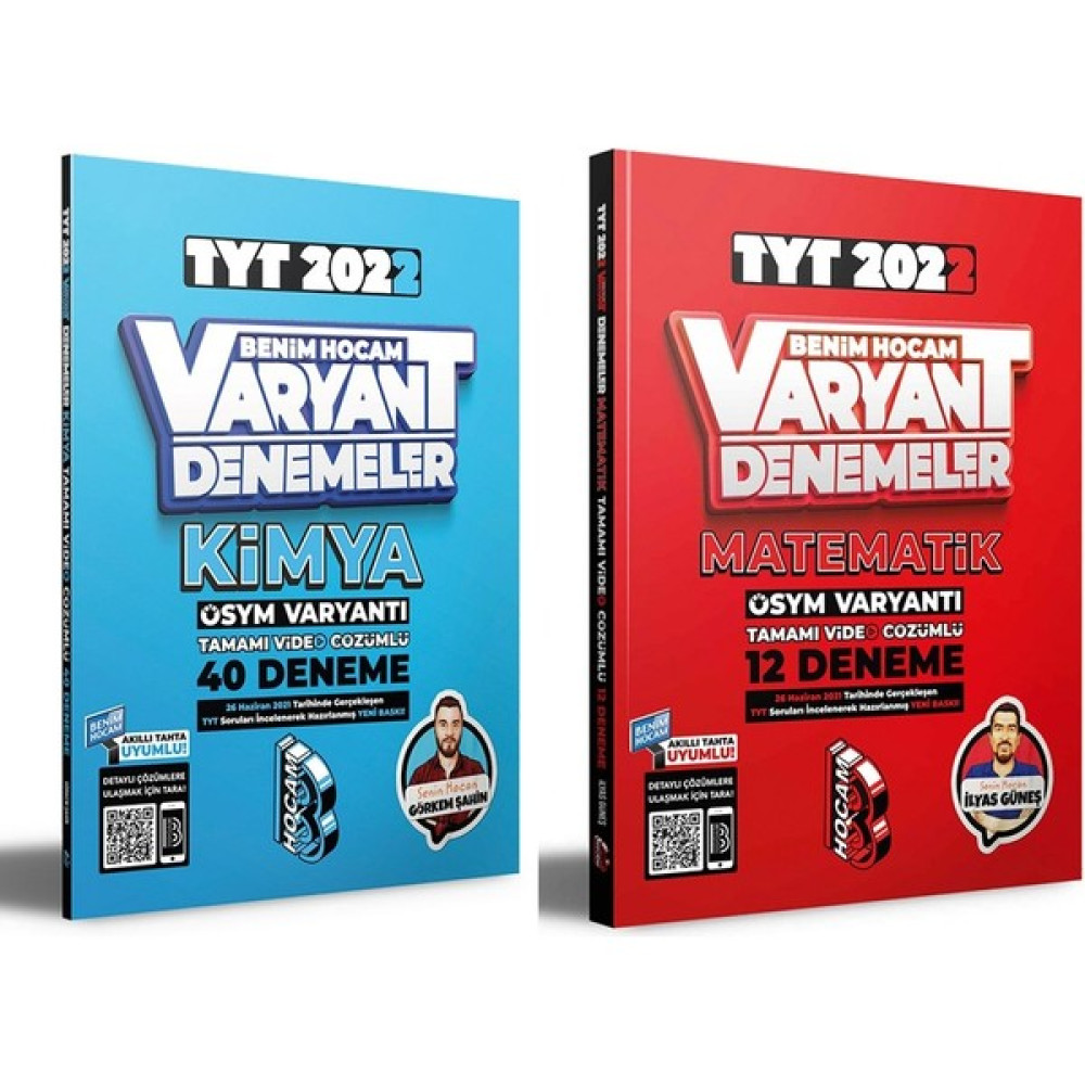 Benim Hocam Yayınları 2022 TYT Kimya Matematik Deneme Seti 2 Kitap Temel Yeterlilik Testi (TYT) Fiyatı