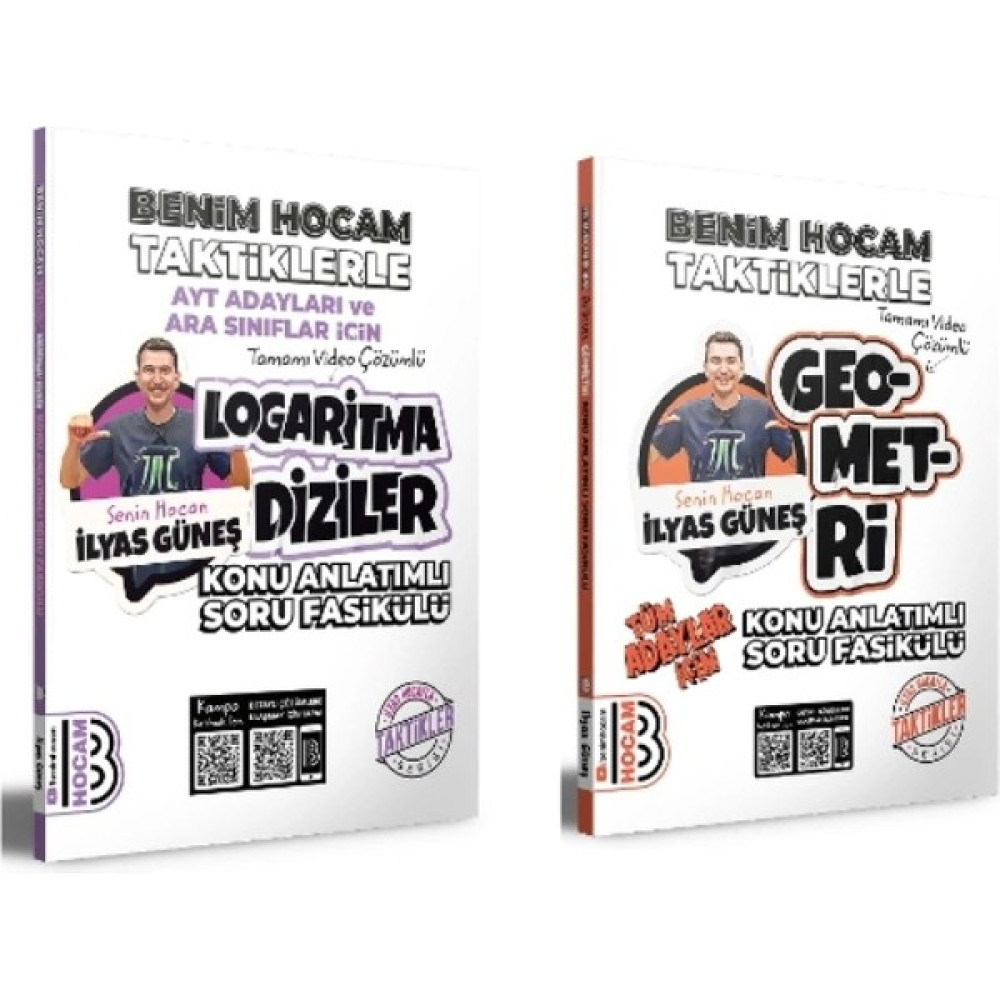 Benim Hocam Yayınları 2024 AYT ve Tüm Adaylar İçin Taktiklerle Logaritma Diziler ve Geometri Konu Anlatımlı Soru Fasikülleri 2 Kitap Matematik Fiyatı