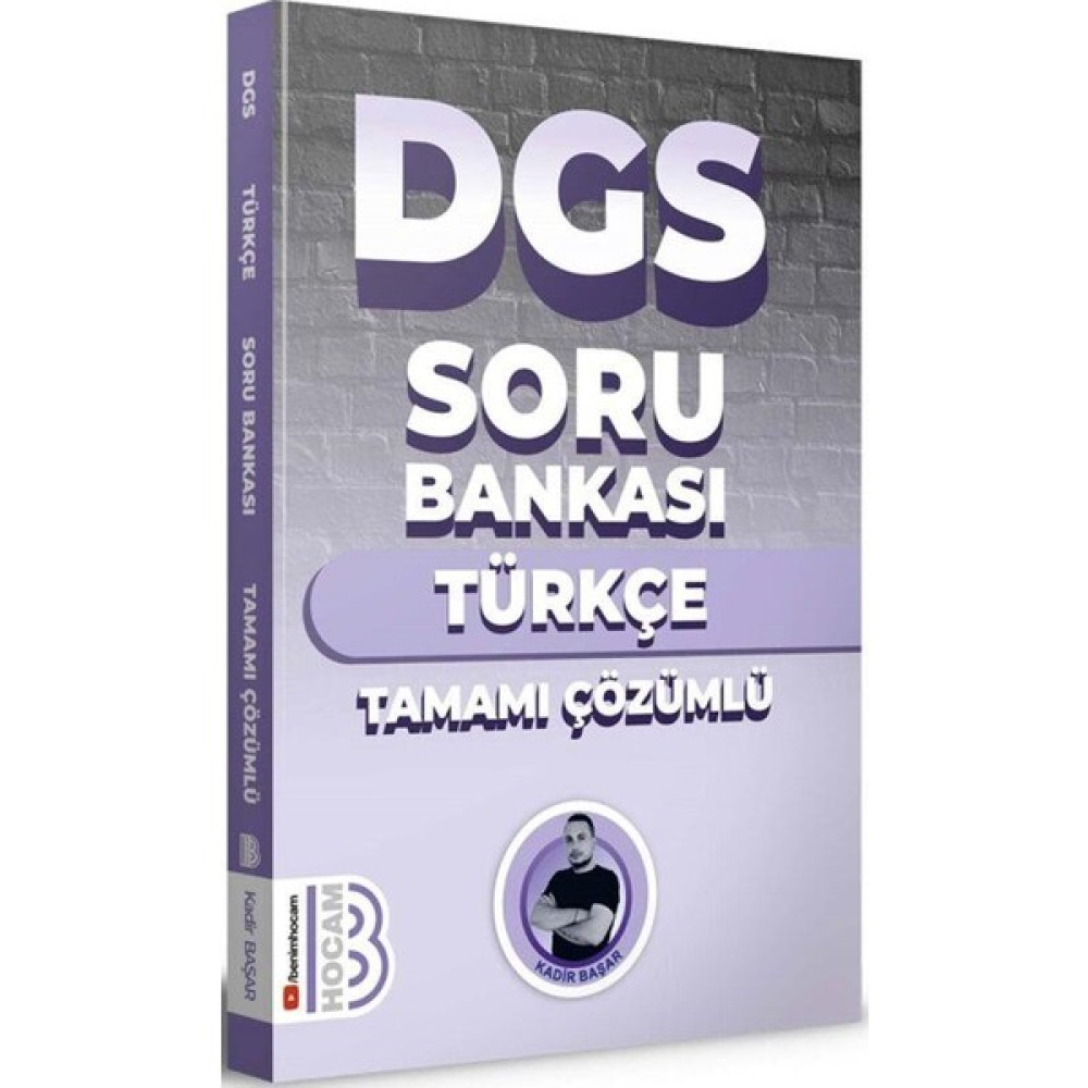 Benim Hocam Yayınları 2024 DGS Türkçe Tamamı Çözümlü Soru Bankası DGS Fiyatı