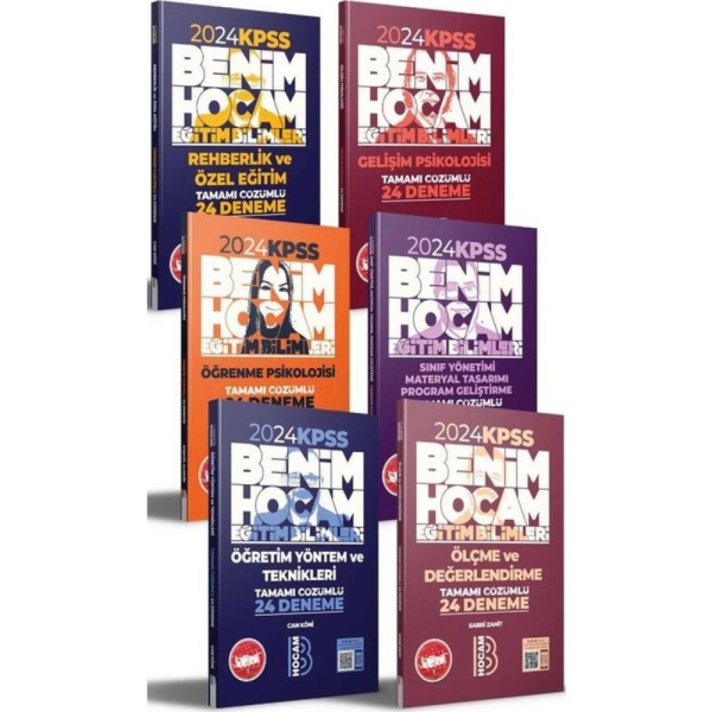 Benim Hocam Yayınları 2024 KPSS Eğitim Bilimleri Deneme Seti 6 Kitap KPSS Fiyatı