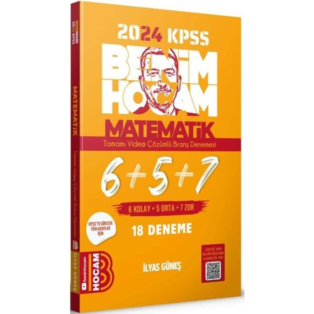 Benim Hocam Yayınları 2024 KPSS Matematik Tamamı Çözümlü Deneme KPSS Fiyatı