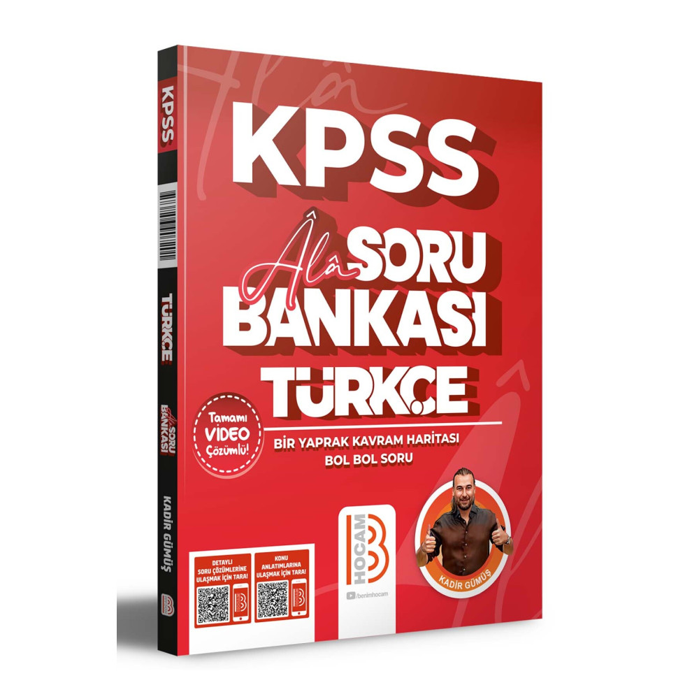 Benim Hocam Yayınları 2024 KPSS Türkçe - Âlâ Soru Bankası Benim Hocam Yayınları Ders Sınav Kitapları Fiyatı