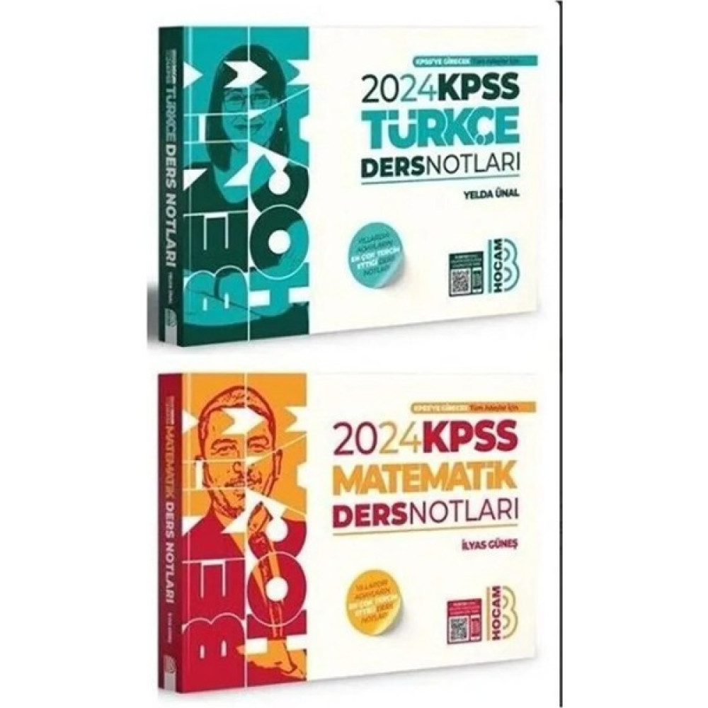 Benim Hocam Yayınları 2024 KPSS Türkçe Ders Notları - 2024 KPSS Matematik Ders Notları Kaynak Kitapları Fiyatı