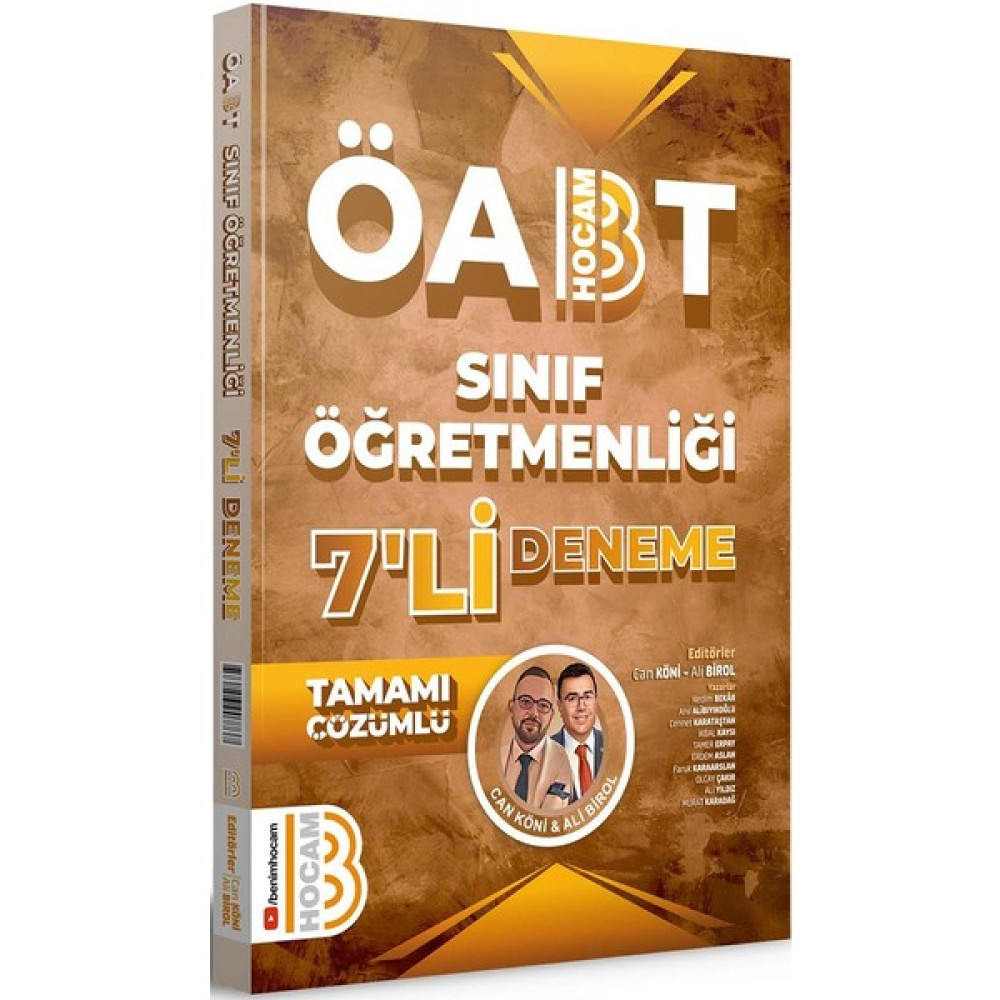 Benim Hocam Yayınları 2024 ÖABT Sınıf Öğretmenliği Tamamı Çözümlü 7'li Deneme KPSS Fiyatı