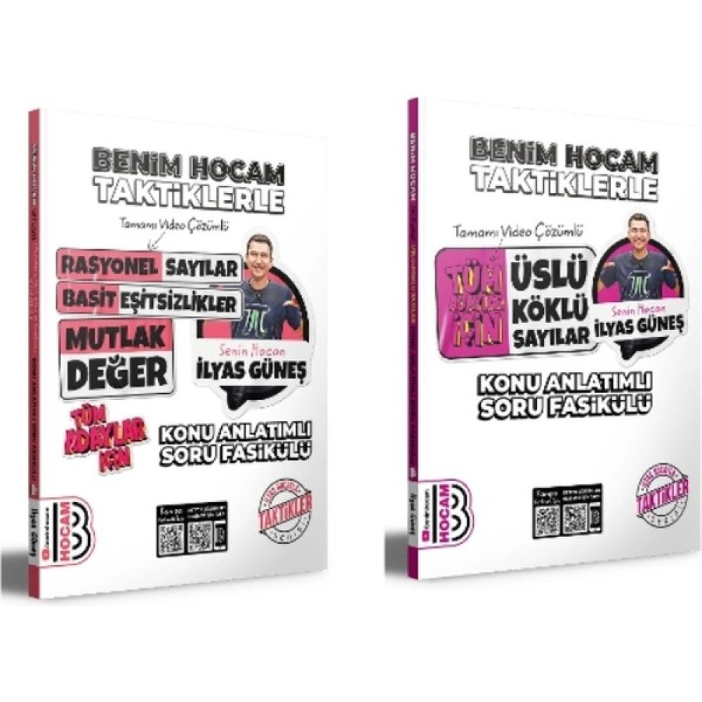 Benim Hocam Yayınları 2024 Tüm Adaylar İçin Taktiklerle Rasyonel Basit Eşitsizlikler ve Mutlak Değer ve Üslü - Köklü Sayılar Konu Anlatımlı Soru Fa... Matematik Fiyatı
