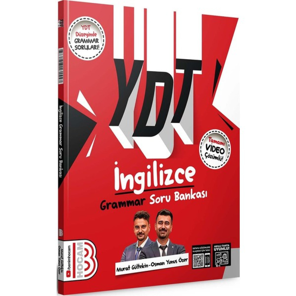 Benim Hocam Yayınları 2024 Ydt Ingilizce Grammar Soru Bankası Temel Yeterlilik Testi (TYT) Fiyatı