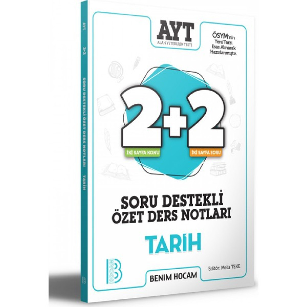 Benim Hocam Yayınları AYT Tarih 2+2 Soru Destekli Özet Ders Notları Sosyal Bilgiler Fiyatı