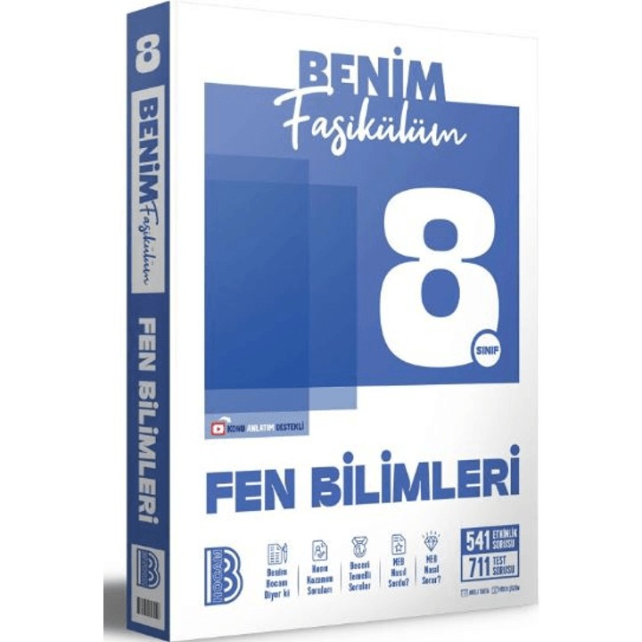 Benim Hocam Yayınları Benim Fasikülüm 8. Sınıf Fen Bilimleri Kitap Türü Sınav Bilgisi ile 416 Sayfa Eğitim Seti Tüm Dersler Fiyatı