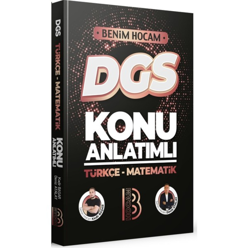 Benim Hocam Yayınları Benim Hocam 2023 Dgs Türkçe - Matematik Konu Anlatımı DGS Fiyatı