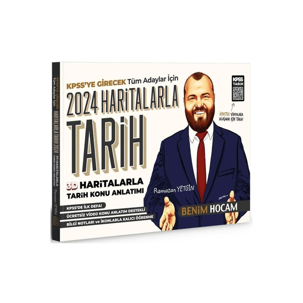 Benim Hocam Yayınları Benim Hocam 2024 KPSS 3D Haritalarla Tarih Konu Anlatımlı Ders Sınav Kitapları Fiyatı