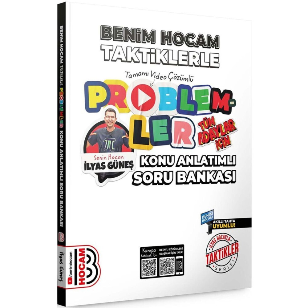 Benim Hocam Yayınları Benim Hocam 2024 Tüm Adaylar İçin Taktiklerle Problemler Konu Anlatımlı Soru Bankası Ders Sınav Kitapları Fiyatı