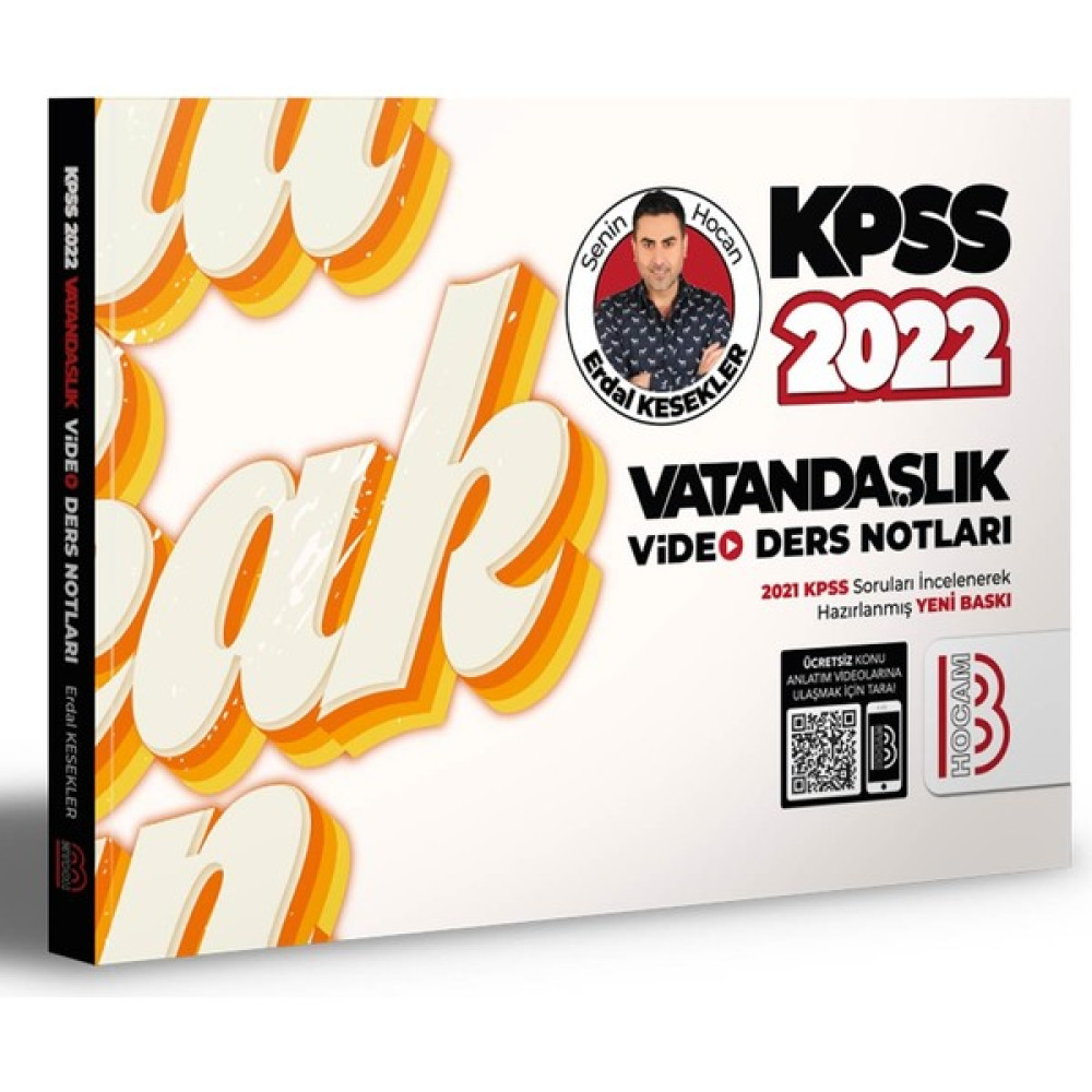 Benim Hocam Yayınları KPSS 2022 Vatandaşlık Video Ders Notları - Erdal Kesekler KPSS Fiyatı