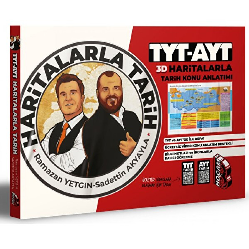 Benim Hocam Yayınları TYT -AYT 3D Haritalarla Tarih Konu Anlatımı Sosyal Bilgiler Fiyatı