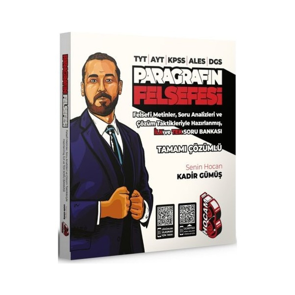 Benim Hocam Yayınları TYT-AYT-KPSS-ALES-DGS Paragrafın Felsefesi Tamamı Çözümlü Soru Bankası - Kadir Gümüş ALES Fiyatı