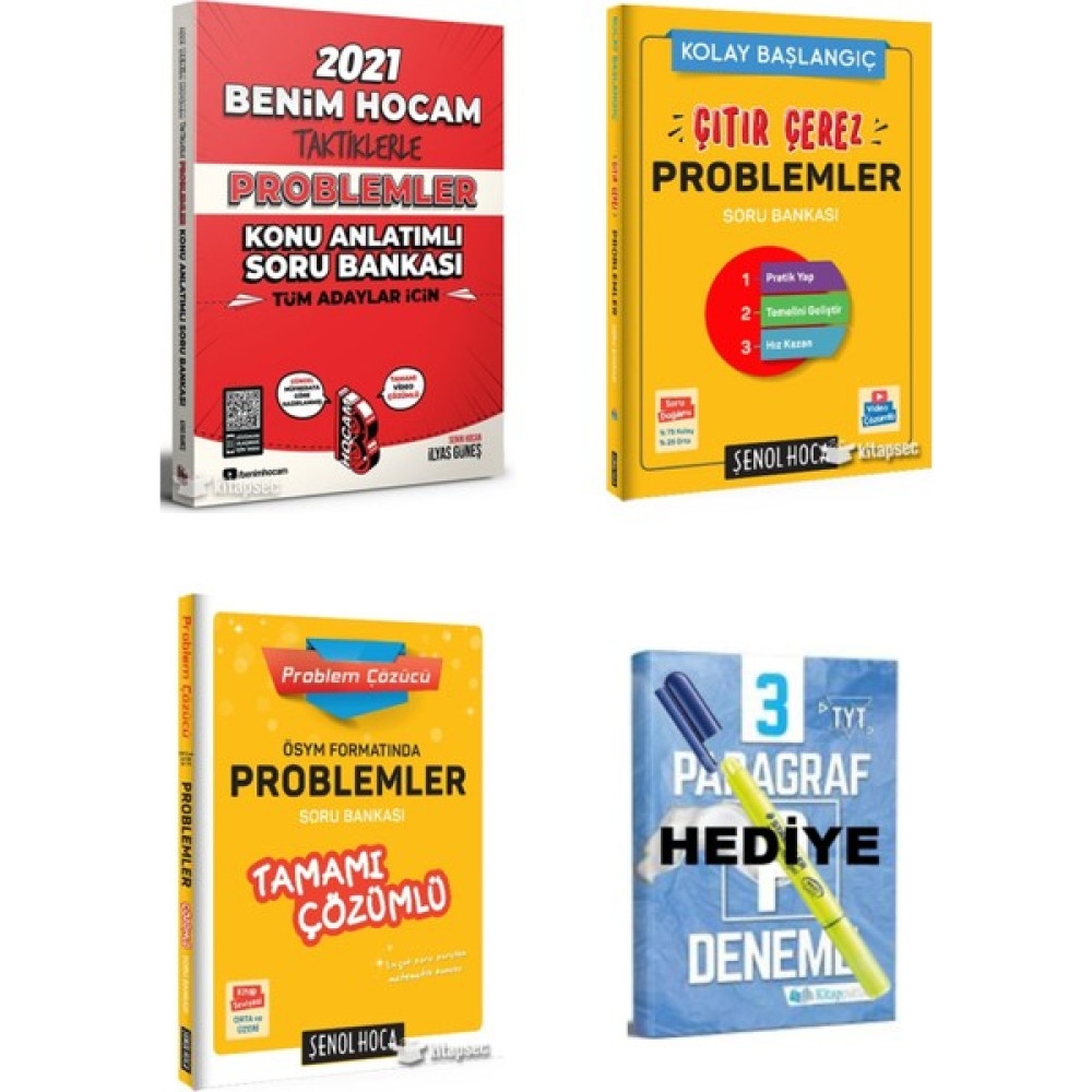 Benim Hocam Yayınları TYT Taktiklerle Problemler + Tonguç Çıtır Çerez Problemler+ Tamamı Çözümlü Problemler Set Temel Yeterlilik Testi (TYT) Fiyatı