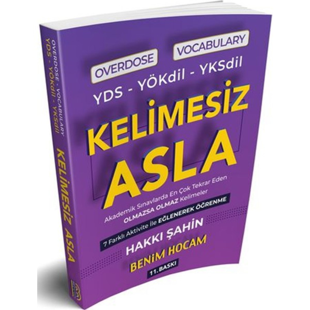 Benim Hocam Yayınları YDS YÖKDİL YKSdil 2020 Overdose Vocabulary Kelimesiz Asla YDS Fiyatı