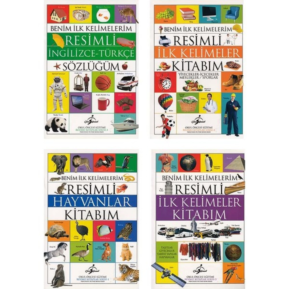 Benim Ilk Kelimelerim Bebek Gelişimi Seti 0-3 Yaş - 4 Kitap Okul Öncesi Eğitici & Öğretici Kitaplar Fiyatı