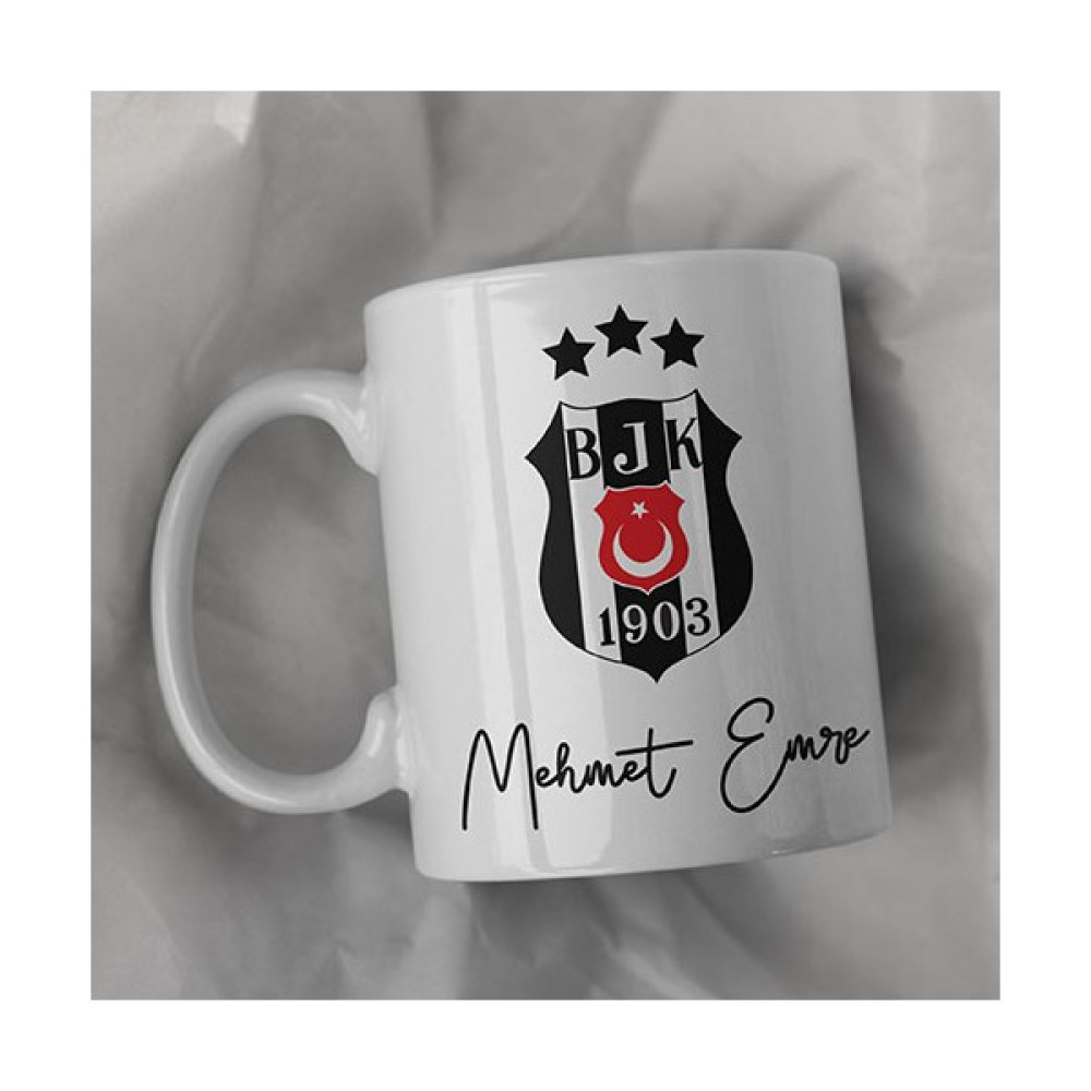 BenimKupam Beşiktaş Kişiye Özel Kupa Bardak - Beyaz Fincan / Bardak / Kahve Takımı Fiyatı