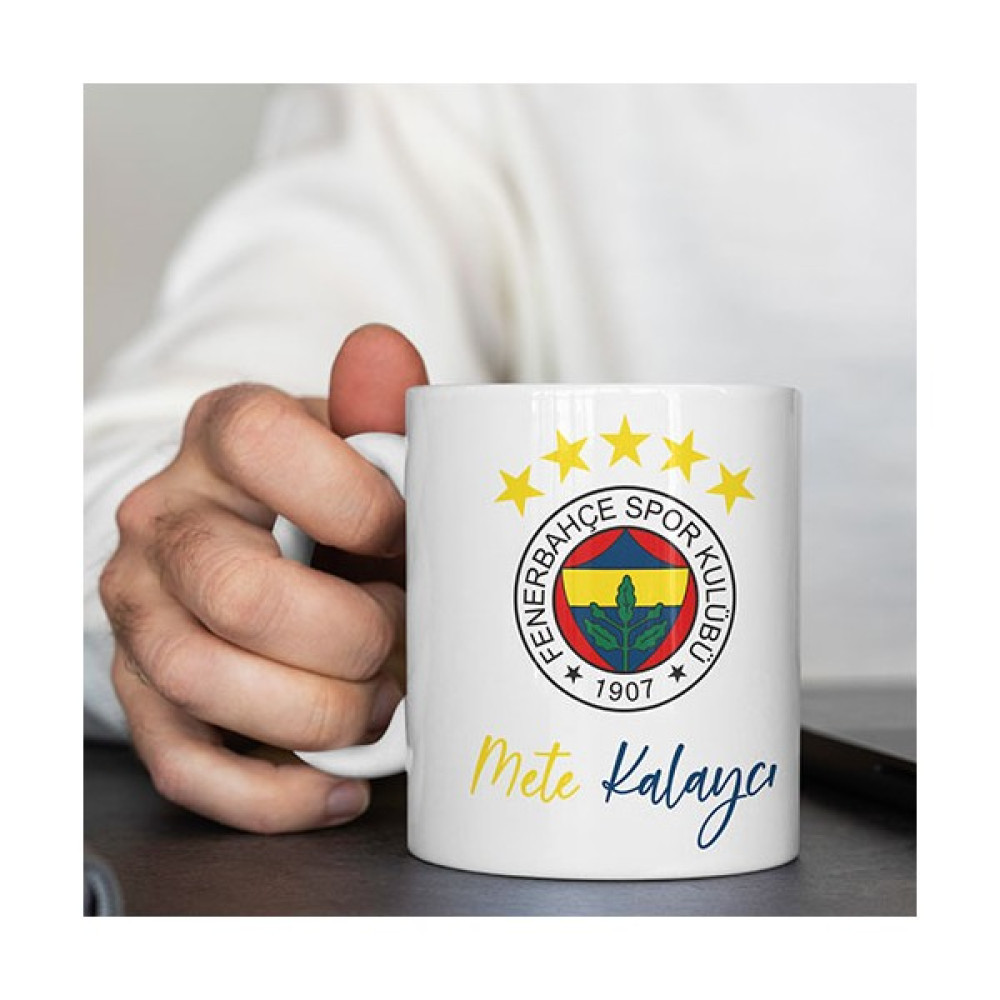 BenimKupam Fenerbahçe Spor Kişiye Özel Logolu Kupa Bardak - Beyaz Fincan / Bardak / Kahve Takımı Fiyatı