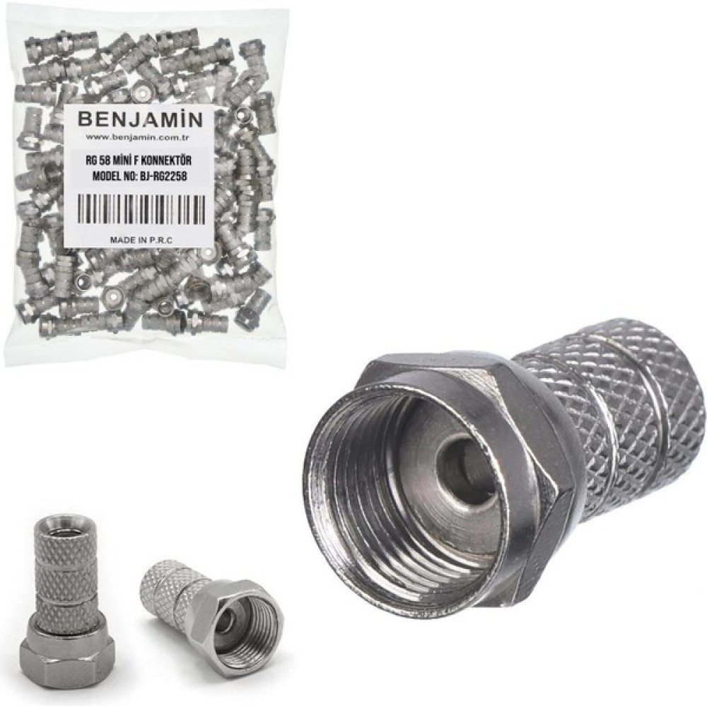 Benjamin RG59 F Konnektör 100LÜ Paket Oto Boyaları Fiyatı