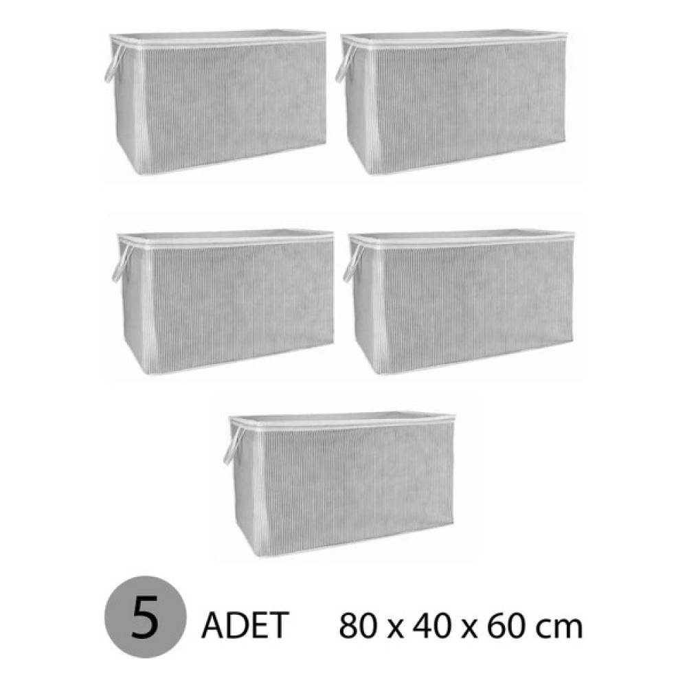 Benoni Yorgan Hurcu Mega Hurç 80X60X40 cm Gri - 5 Adet Hurç Fiyatı