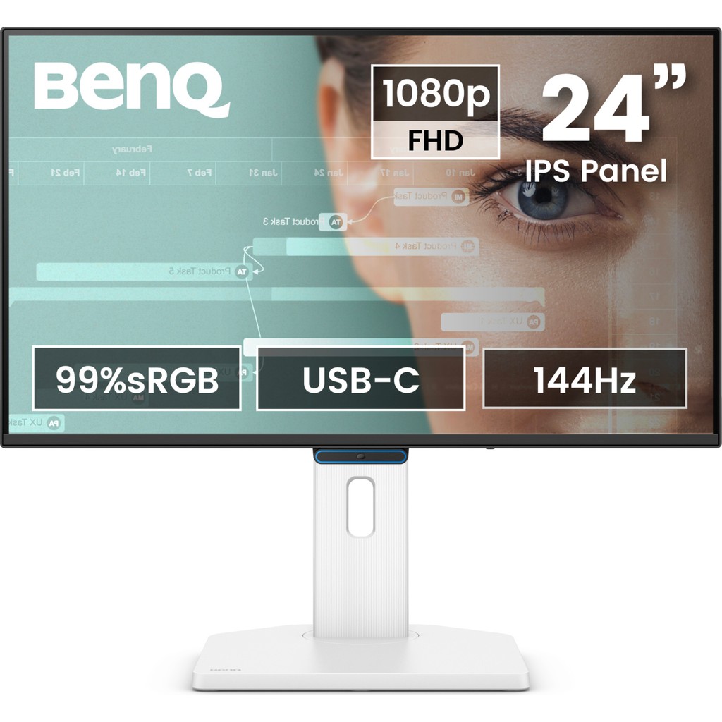 Benq GW2490TC 23,8'' IPS Full Hd 144 Hz HDMI Dp Usb-C mm Pivot Eye-Care Beyaz Ev Ofis Monitörü - 5 ms Bilgisayar Çevirici ve Adaptörü Fiyatı