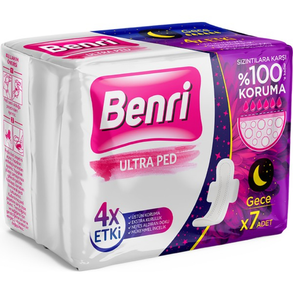 Benri Hijyenik Ped Gece 7'li Oto Boyaları Fiyatı