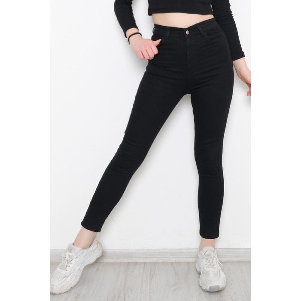 Bensu Store Dar Paça Kot Pantolon Siyah - 10801.1431. Bayan Jeans / Kot Pantolon Fiyatı