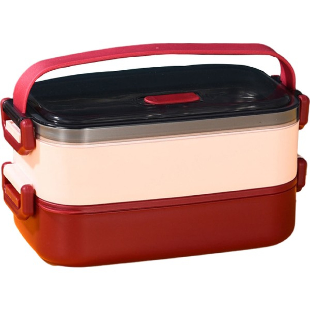 Bento 1100 ml Yemek Saklama Kabı - Kırmızı (Yurt Dışından) - Pembe Saklama Kapları Fiyatı