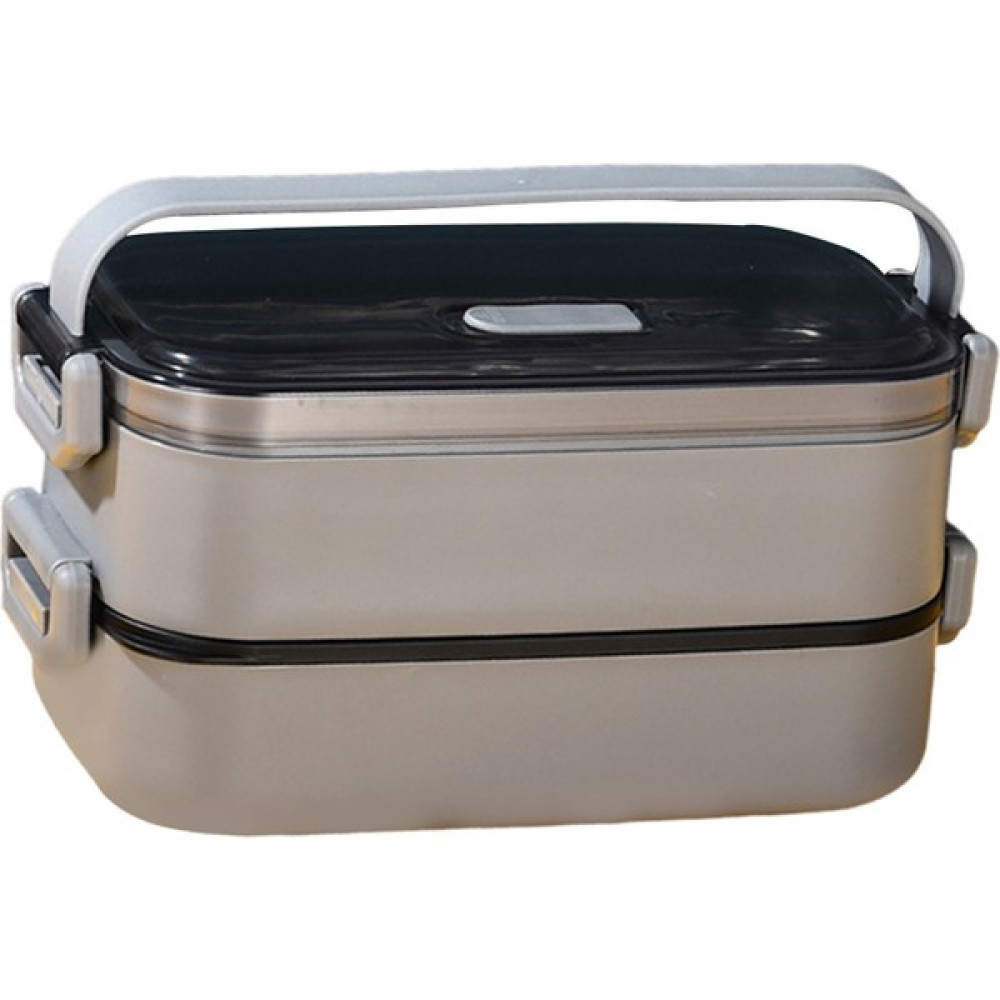 Bento Öğle Yemeği Kutusu 1100 ml - Gri (Yurt Dışından) Saklama Kapları Fiyatı