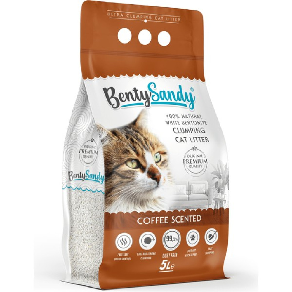 Benty Sandy BentySandy Kahve Kokulu Kedi Kumu 5L Evcil Hayvan Ürünleri Fiyatı