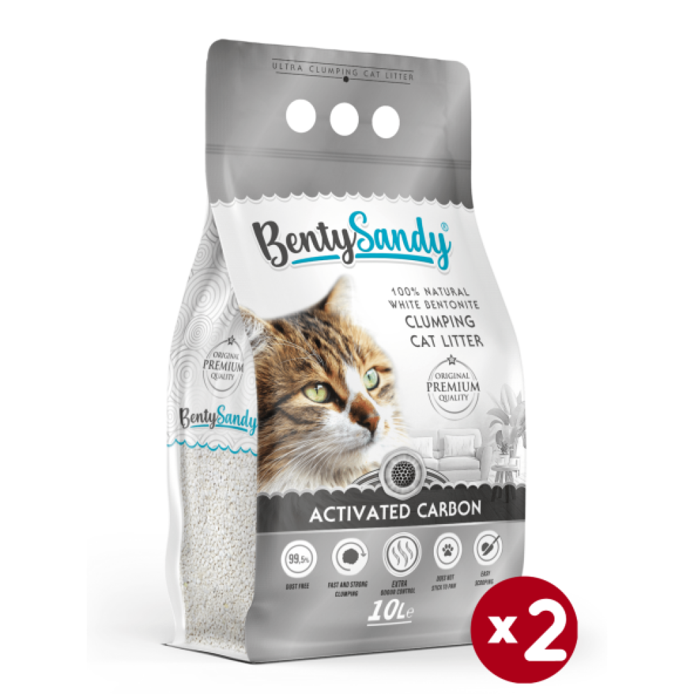 Bentysandy Aktif Karbonlu Topaklanan Ince Taneli Kedi Kumu 10Lx2 Evcil Hayvan Ürünleri Fiyatı