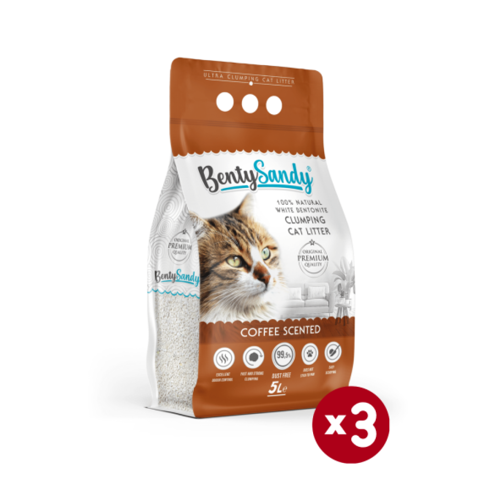 Bentysandy Kahve Kokulu Topaklanan Ince Taneli Kedi Kumu 5Lx3 Evcil Hayvan Ürünleri Fiyatı