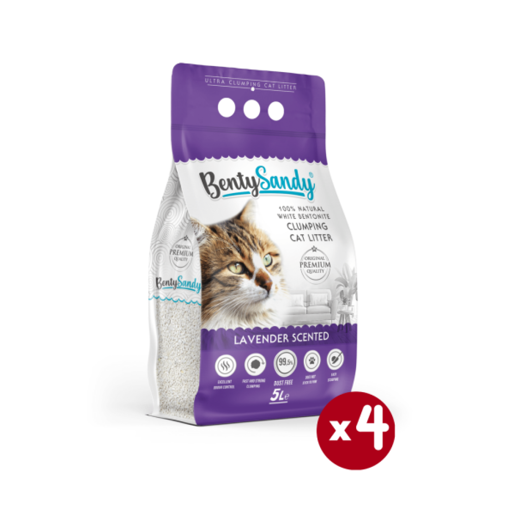 Bentysandy Lavanta Kokulu Topaklanan Ince Taneli Kedi Kumu 5Lx4 Evcil Hayvan Ürünleri Fiyatı