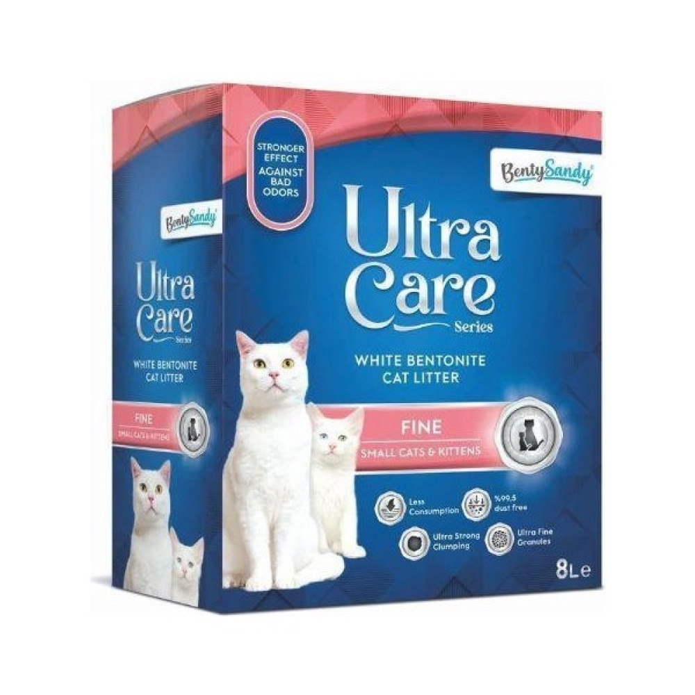 BentySandy Ultra Care Series Küçük ve Yavru Kediler İçin İnce Taneli Kedi Kumu 8L Evcil Hayvan Ürünleri Fiyatı