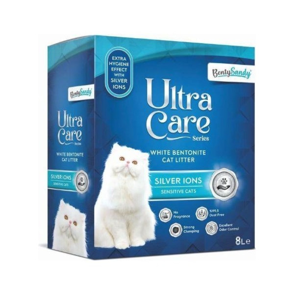 BentySandy Ultra Care Series Silver Ions Kedi Kumu 8L Evcil Hayvan Ürünleri Fiyatı