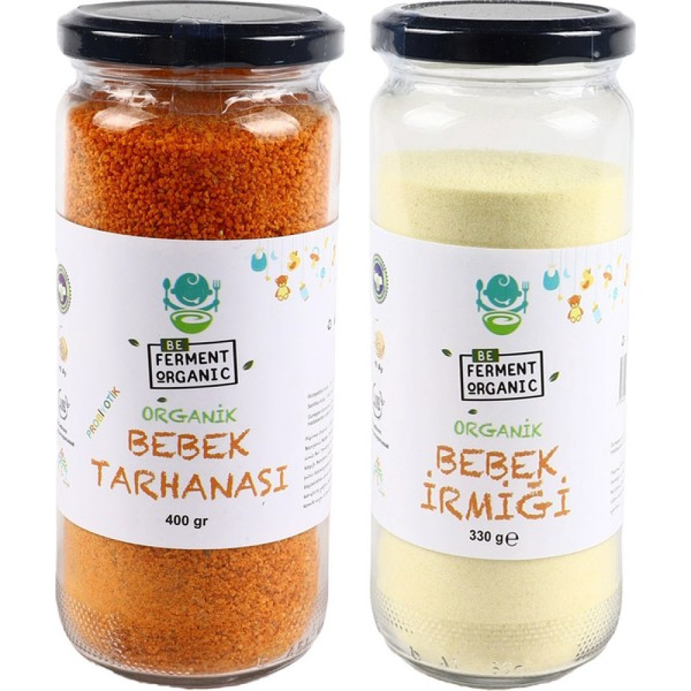 Beorganic Beferment Organik Bebek Tarhanası ve Organik Bebek Irmiği Seti +6 Ay Bebek Beslenme Gereçleri Fiyatı