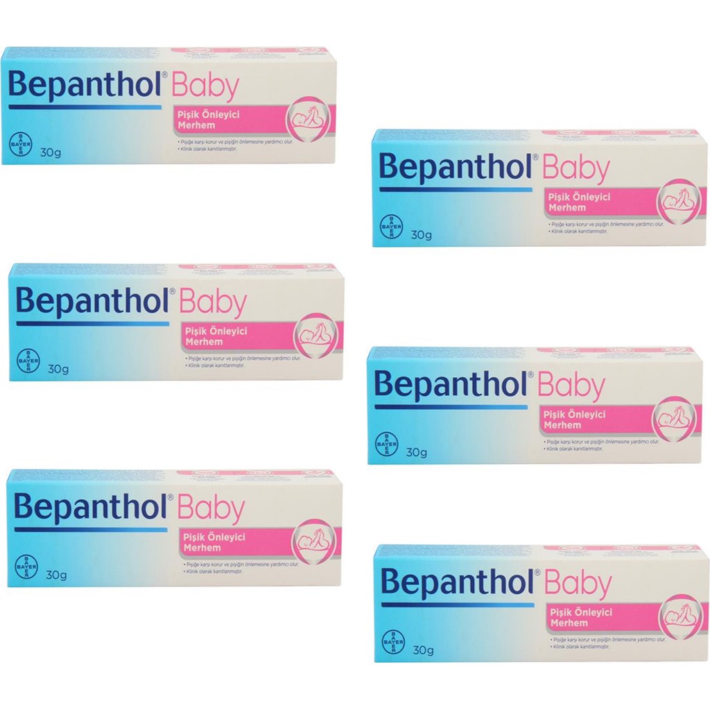 Bepanthol Baby Pişik Kremi 30 gr 6 Adet Bebek Vücut Kremi Fiyatı