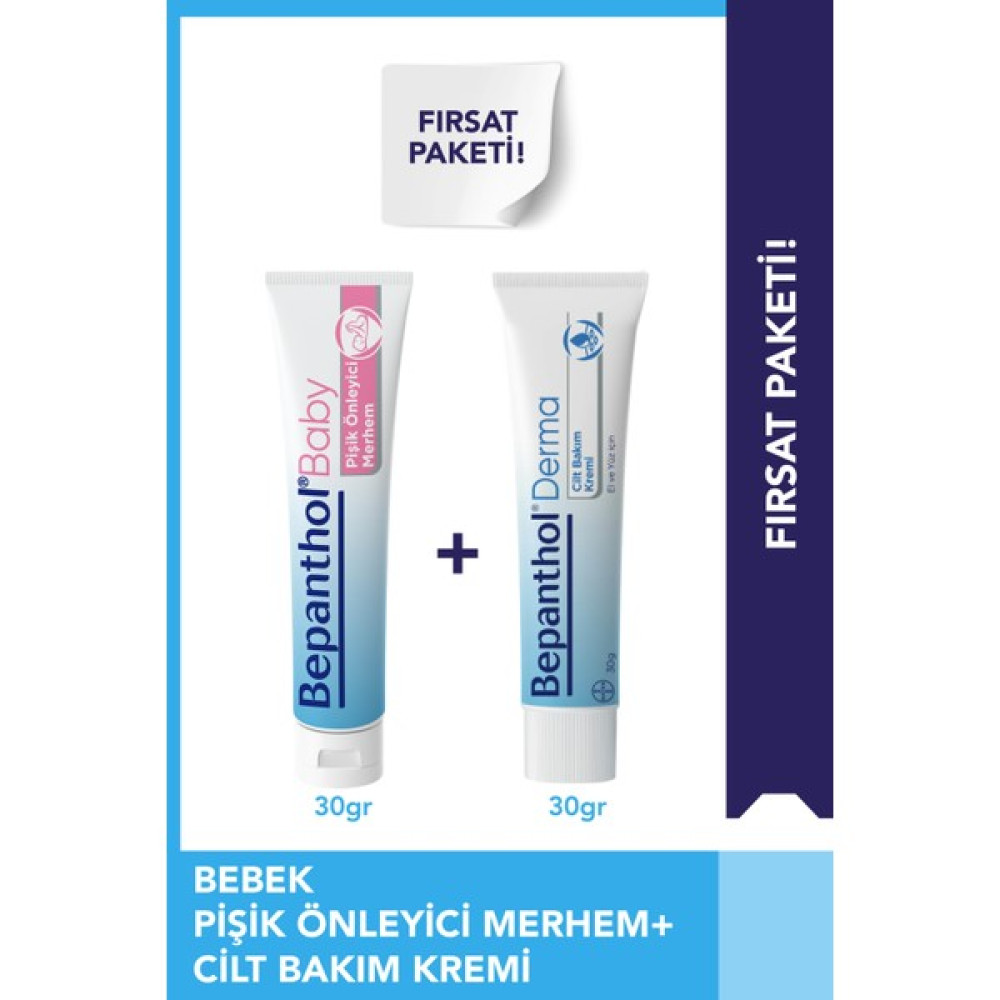 Bepanthol Cilt Bakım Kremi 30g + Baby Pişik Önleyici Merhem 30 gr l Avantajlı Günlük Bakım Seti Oto Boyaları Fiyatı